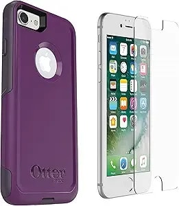 Otterbox Commuter Series Case For Iphone Se (3rd And 2nd Gen) And Iphone 8/7 With Screen Protector- Non Retail Packaging - Plum Way (Plum Haze/Night Purple) (27-51444-Mx-Sp)