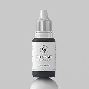 Charme Princesse Permanent Ink Makeup Pigment 15ml Pure Black Color Tattoo Ink Makeup Supplies For Eyebrow Shading Lip Eyeliner pi503-15-001