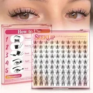 Natural Lash Clusters With Spikes Anime Eyelash Clusters Manga Clusters Eyelash Extensions Wispy Cluster Lashes Lightweight 8-16mm Spider Eye Lash Clusters With Thin Band For Beginners (Covelet)