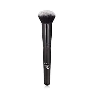 E.L.F. Powder Blurring Brush, Makeup Brush For Creating A Soft-Focus Finish, Great For Under Eyes, Around The Nose & Brows, Vegan & Cruelty-Free