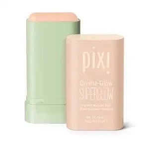 Pixi On-The-Glow Superglow - Shade Naturalustre - Hydrating Highlighter Stick With Ginseng, Aloe Vera & Fruit Extracts - For Cheeks & Brow Bones - 19g / 0.6oz - Paraben-Free Luminous Natural Highlight