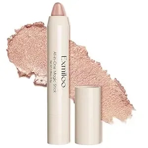 Exmiloo Multi-Use Cream Highlighter Stick, Soft Champagne Face Glow Stick, Buildable & Blendable Highlighter For Cheeks And Nose, Vegan & Cruelty-Free, Coconut Milk