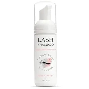 Lash Shampoo For Eyelash Extensions – Pro Lash Cleanser & Daily Extension Care - Gentle Wash For Sensitive Eyes - Paraben-Free, Sulphate-Free, Ph-Balanced - Made In Usa, 100ml 3.4oz