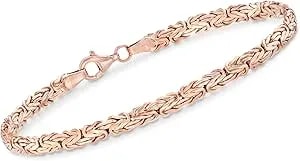 Ross-Simons Sterling Silver Flat Byzantine Bracelet
