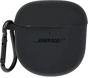 Bose Case Cover For Quietcomfort Earbuds Ii, Protective Silicone Exterior, With Aluminum Carabiner For Convenient Carrying, Triple Black