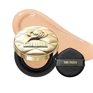 Timeless Utopia Glow Cushion Foundation 02 Birch - Radiant Glow Finish, Medium To High Coverage, Hydrating Peptide Complex, Lightweight Air Cushion, Long-Lasting Smooth Blurring Base Makeup