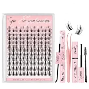 Fairy Lash Clusters Kit 144pcs Ultra-Thin Invisible Band Lash Extension Kit 8-18mm Manga Eyelash Extension Kit C Curl Lash Clusters Wet-Look Anime Diy At Home （Fairy Kit,8-18mm）