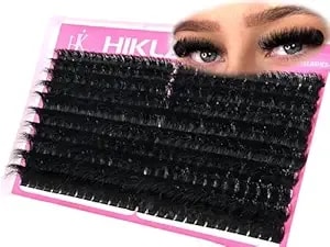 300d Lash Clusters D+ Curve Mega Volume 10-18mm Eyelash Clusters Huge Plus Pack 280pcs Lashes Reusable Wispy Clusters No Plastic Feeling Matte Black By Hiklasy