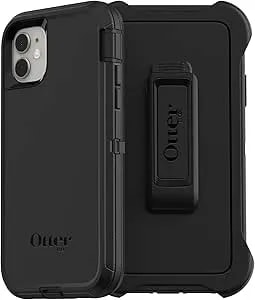 Otterbox Iphone 11 (Only) - Defender Series Screenless Edition Case - Black - Rugged & Durable - With Port Protection - Holster Clip Included - Non-Retail Packaging
