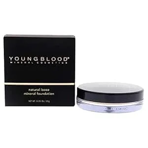 Youngblood Clean Luxury Cosmetics Natural Loose Mineral Foundation, Neutral - Loose Face Powder Foundation Mineral Illuminating Full Coverage Oil Control Matte Lasting - Vegan, Cruelty Free