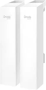 TP-Link Omada Point To Point Wireless Bridge Outdoor - 5GHz, 867Mbps, Ptp&Ptmp, 5km Range, 3 Gigabit Ports, Poe Or DC Powered, IP65 Weatherproof, Preconfigured, Plug&Play(EAP215-Bridge KIT)