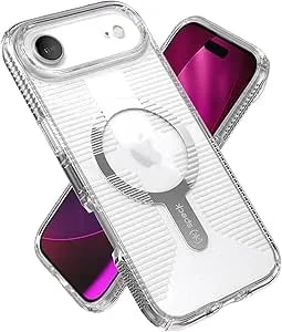 Speck Gemshell Grip +MS Case For Iphone 17 Air - Clear/Clear - Slim Protective Grip - Drop Protection - Magsafe Compatible