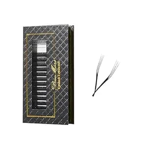 Decemars 3 Split Tips Triple Yyy Eyelash Extensions Supplies 0.07mm C Curl 8mm Premade Fans 6d Soft Natural Fluffy Easy Fanning Russian Volume Faux Lash Clusters Matte Black Eye Lashes