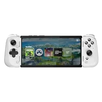 Razer Kishi v2 Pro Mobile Gaming Controller Xbox Edition For Android: Hypersense Haptics - Universal Fit - Stream Pc & Xbox Games - Play Touchscreen Only Games - White