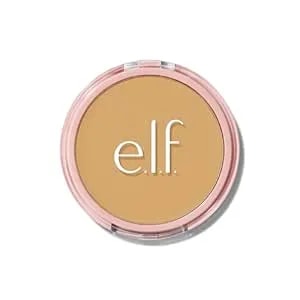E.L.F. Halo Glow Powder Filter, Ultra-Fine Finishing Powder, Smooths The Look Of Pores & Fine Lines, Creates A Soft-Focus Glow, Vegan & Cruelty-Free, Medium Neutral