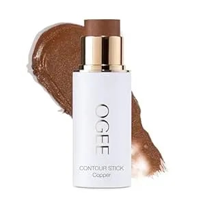 Ogee Sculpted Face Stick (Copper - Radiant Cocoa) Certified Organic Bronzer Stick & Contour Makeup - Multi-Use Bronzer Stick For Face