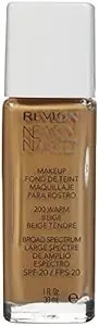 Revlon Nearly Naked Liquid Makeup Broad Spectrum Spf 20, #200 Warm Beige, 1 Fluid Ounce