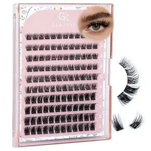 Gekinye Fairy Lash Clusters 120pcs - Wispy Individual Lashes 8-16mm Soft Comfortable Natural Eyelash Clusters With Thin Band