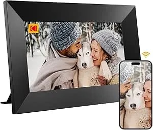 Kodak 7 Inch Black Digital Picture Frame 32gb Storage, Auto-Rotate Instant Photo & Video Sharing Perfect For Family Photos Remote Uploads, Digital Display, Easy Setup