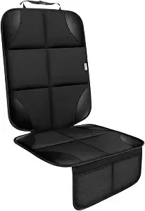 Meolsaek Car Seat Protector For Child Car Seat，Non-Slip Backing No Imprints - Durable Car Seat Mat 600d Fabric, Waterproof Car Seat Cover With Thick Pad