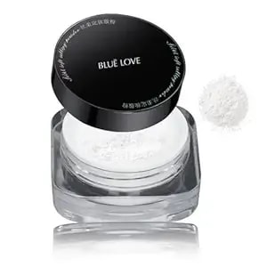 Blue Love Loose Setting Powder - Oil Control, Waterproof, Finishing Powder For Flawless Makeup, Long-Lasting Matte Finish, Compact & Concealer For All Skin Types (Transparent)