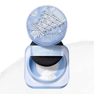 Carslan 3.0 Black Magnet Soft Focus Loose Setting Powder, Talc-Free Sweat-Resistant Face Powder For Oily Skin, 24h Oil Control Soft Matte Blurring Finish, 0.28oz, 02 Translucent, Denim Limited Edition