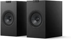 KEF Q1 Meta Bookshelf Speaker (Black, Pair)