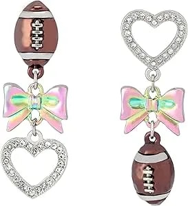 Betsey Johnson Women'S Kick Off Football Mismatch Earrings