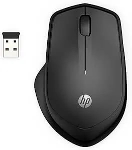 HP 280 Silent Wireless Mouse - Ergonomic, Right-Handed Design - 2.4GHz USB Wireless Connection - Multi-Surface Technology, 1600 DPI Optical Sensor - Win, Chrome, Mac OS - Up To 18-Month Battery Life