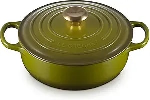 Le Creuset Enameled Cast Iron Signature Round Sauteuse, 3.5 Qt., Olive
