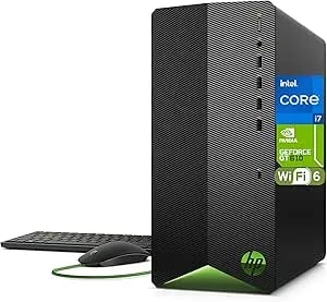 Hp Pavilion Desktop Computer For Business & Home Office - Intel i7-11700f, 16gb Ram, 512gb Pcie Ssd, Gt 610 2gb, Wifi 6, Windows 11 Home, Type-C, Hdmi, 2026 Edition Business Tower Computer