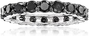 Ross-Simons 2.00 Ct. T.W. Black Diamond Eternity Band In 14kt White Gold