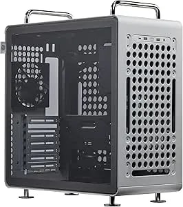 Cooler Master Qube 540 Atx Mid-Tower Pc Case – Highly Customizable Modular Computer Chassis With Movable I/O Panel, Multi-Position Psu Mount, Tempered Glass Panel & Portable Handles – Moonstone
