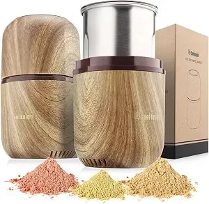 Cool Knight Electric Herb Grinder, Fast Grinding, 120g Large Capacity - Electric Spice Grinder For Herbs, Spices & Coffee, Stainless Steel Blades, Press-Down Operation