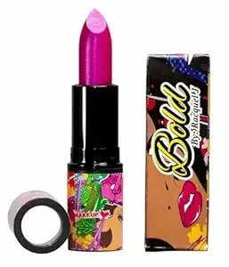 Flaming Fuchsia Lipstick – Hot Pink Satin Lip Color, Long Lasting Hydrating Formula, Full Coverage Smooth Finish, Cruelty-Free Makeup (0.14 Oz)