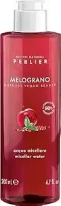 Perlier Pomegranate Micellar Cleansing Water - Gentle Makeup Remover & Skin Refresher - Hydrating & Antioxidant-Rich Formula - 6.7 Fl Oz