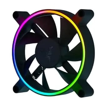 Razer Kunai Hydraulic 120mm Argb Pc Fan: Quiet, Powerful Argb Fan - Pwm Fan Controller Support & Connect Up To 8 Fans - Powered By Razer Chroma Rgb - 1 Fan