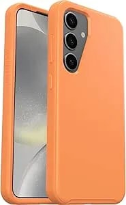 Otterbox Samsung Galaxy s24 (Only) - Symmetry Series Case - Sunstone (Orange) - Ultra-Sleek - Wireless Charging Compatible - Raised Edges Protect Camera & Screen - Non-Retail Packaging