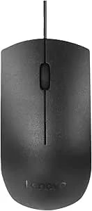 Lenovo Usb-C Wired Mouse, Full Size, Ambidextrous Design, Black, Ergonomic Shape, Precision Sensor, Plug-And-Play For Right And Left-Handed Users, Durable Performance Gaming Pc