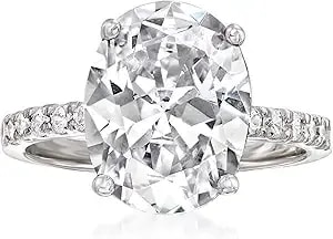 Ross-Simons 6.00 Ct. T.W. Cz Ring In Sterling Silver