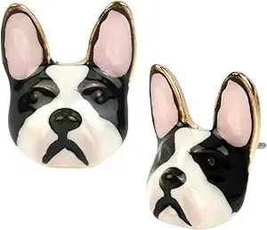 Betsey Johnson Bulldog Stud Earrings