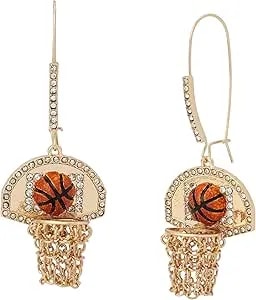 Betsey Johnson Jewelry Women'S Basketball Dangle Earrings