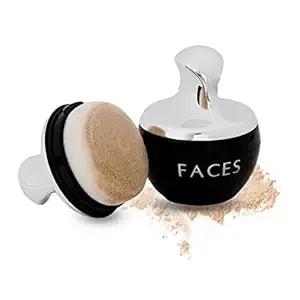 Faces Canada Mineral Loose Powder,Smooth Matte Finish, Flawless Look, Absorbs Oil And Sweat, Soft Glow, Sand Beige, 7 Gms