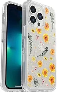 Otterbox Symmetry Series Clear Case For Apple Iphone 13 Pro - Polycarbonate, Wireless Charging Compatible, Non-Retail Packaging (Impressive Floral)