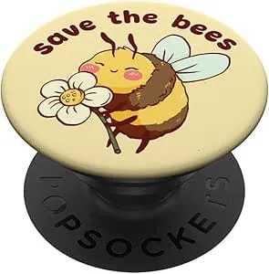Popsockets Phone Grip - Bee Popsocket - Save The Bees Popsockets Adhesive Popgrip