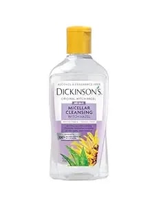 Dickinson'S Micellar Cleansing Witch Hazel, An All-In-1 Makeup Remover, Pore Refiner, Skin Cleanser And Toner; Alcohol Free With Aloe, For Sensitive Skin, 16oz