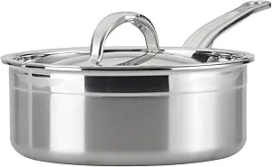 Hestan Probond Forged - Professional Clad Stainless Steel Sauce Pan, 2 Quart, Induction Compatible