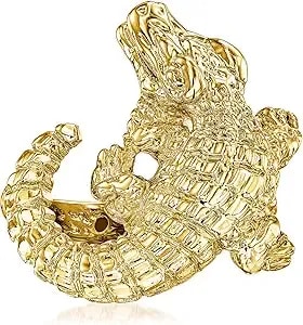 Ross-Simons Italian 18kt Yellow Gold Alligator Ring