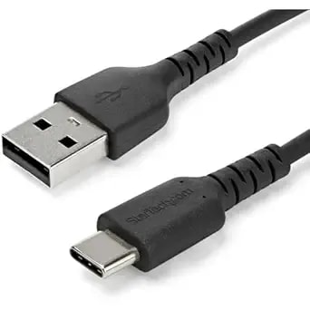 Startech 6.6ft (2m) Usb-A To Usb-C Fast Charging Cable, Rugged, Charge & Sync, 3a, Black Tpe Jacket