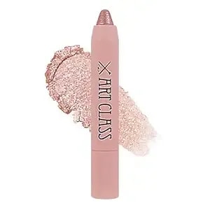 Too Cool For School Artclass Eye Glitz Glitter Eyeshadow Stick – #02 Peach Sparkling